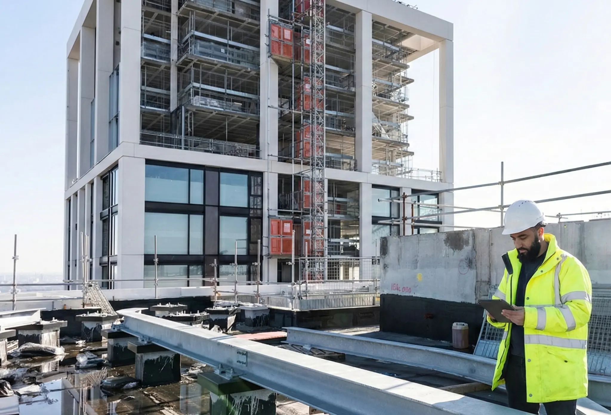 Chantier de construction moderne